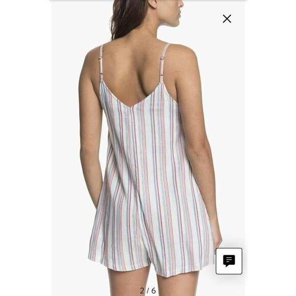 Roxy Coconut Sunshine Stripe Romper Medium - Picture 16 of 16